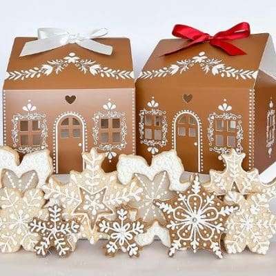 christmas gingerbread cookies boxes