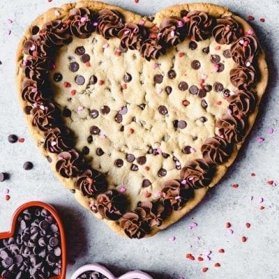 CLASS: Giant 12" Chocolate Chip Heart Cookie