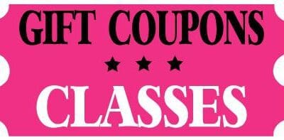 GIFT COUPONS - CLASSES