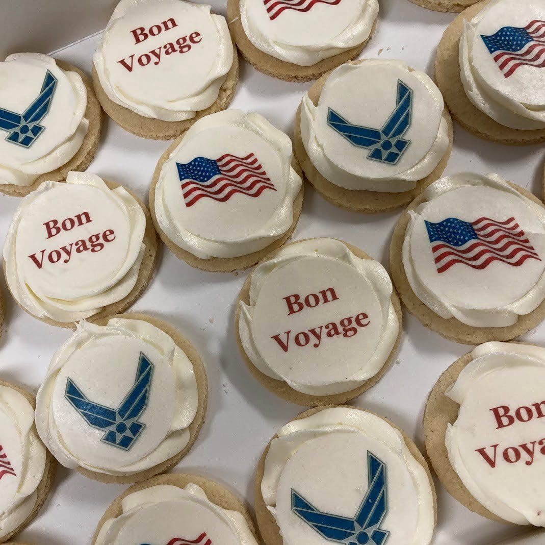 Bon Voyage BC AF Retirement Cookies