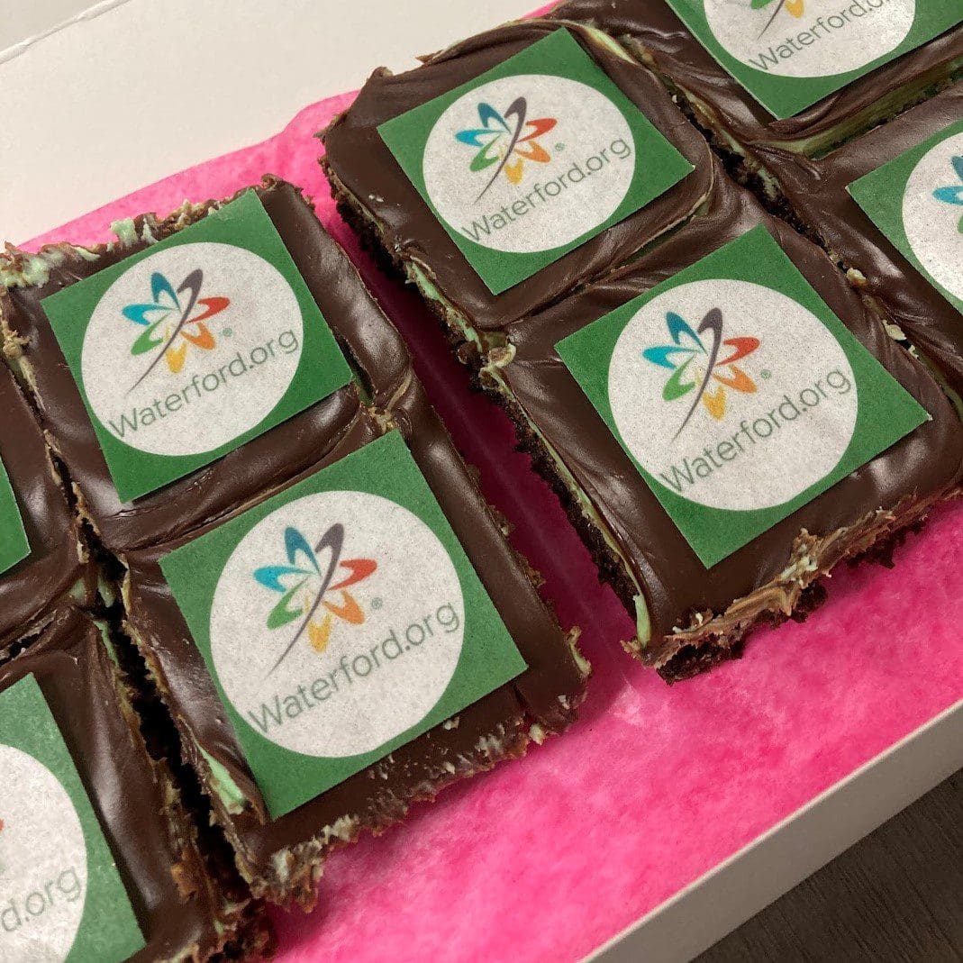 Waterford Logo Chocolate Mint Bownies