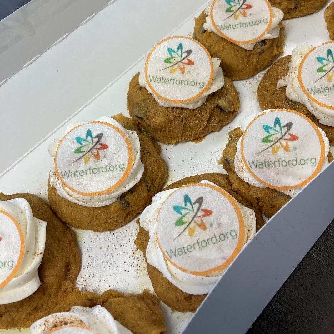 Waterford Logo Pumpkin Chocolate Chip Cookies