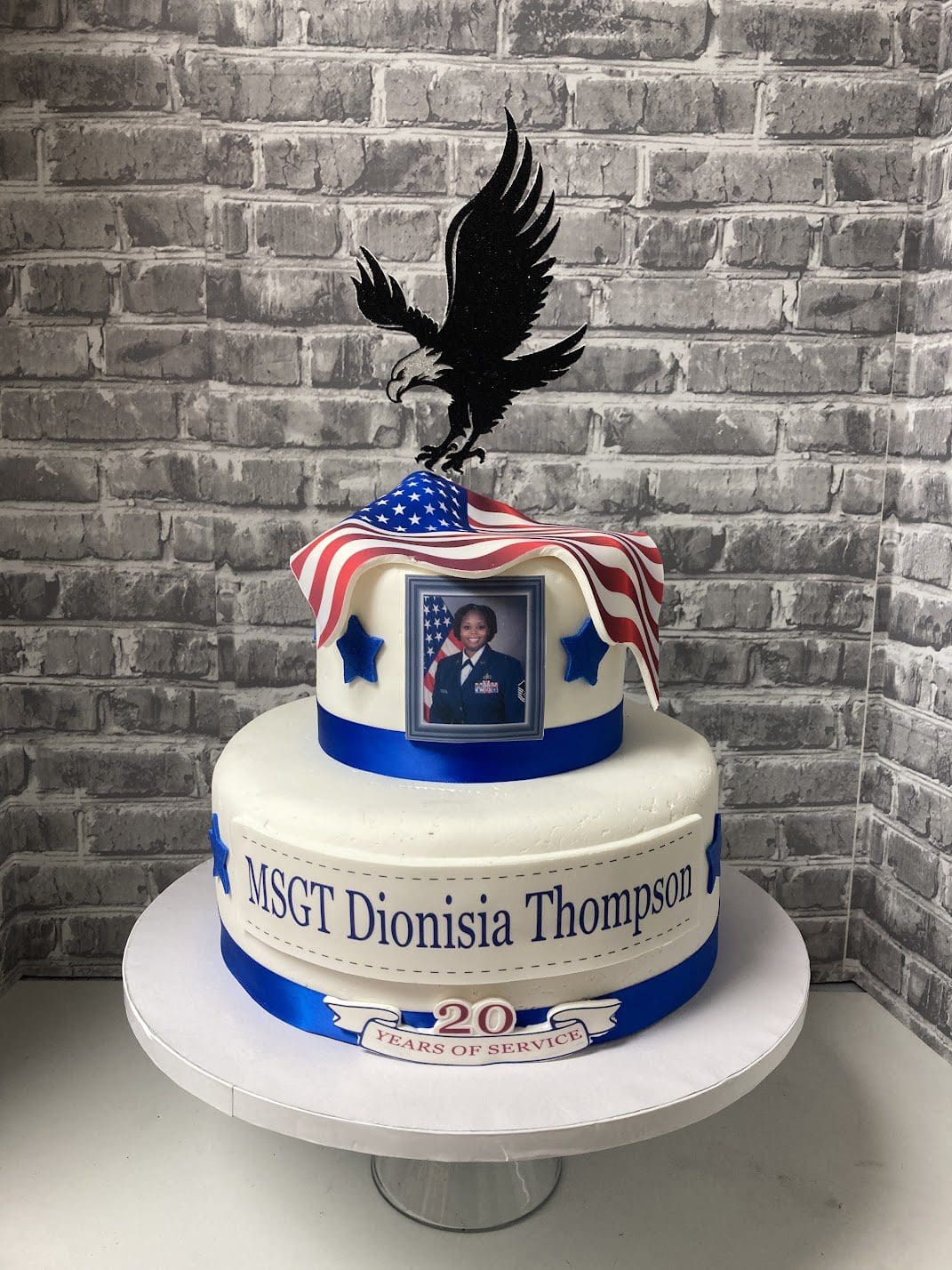 MSGT Dionisia Thompson Eagle Retirement Cake