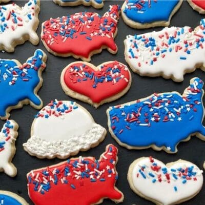 PATRIOTIC ROYAL ICING COOKIES
