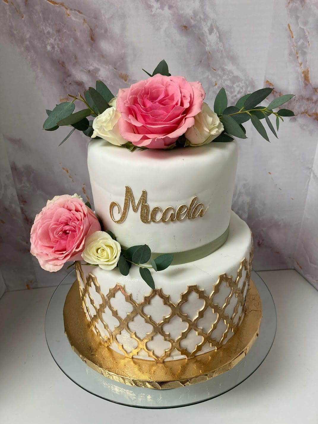 Gold Lattice Cake