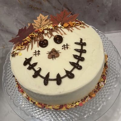 TMC Scarecrow Face Cake