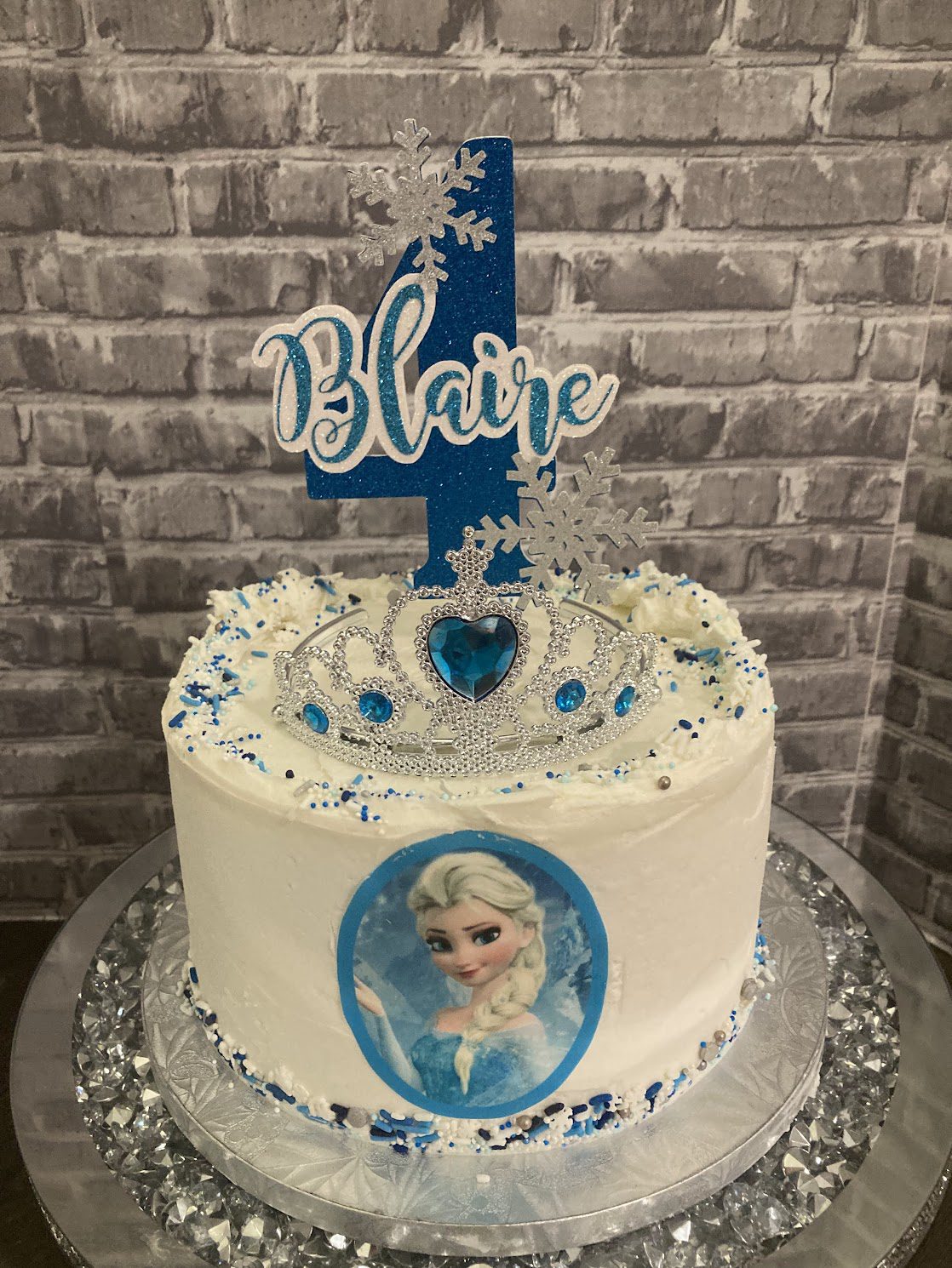 TMC - Blaire's 4th bday - Elsa Cake