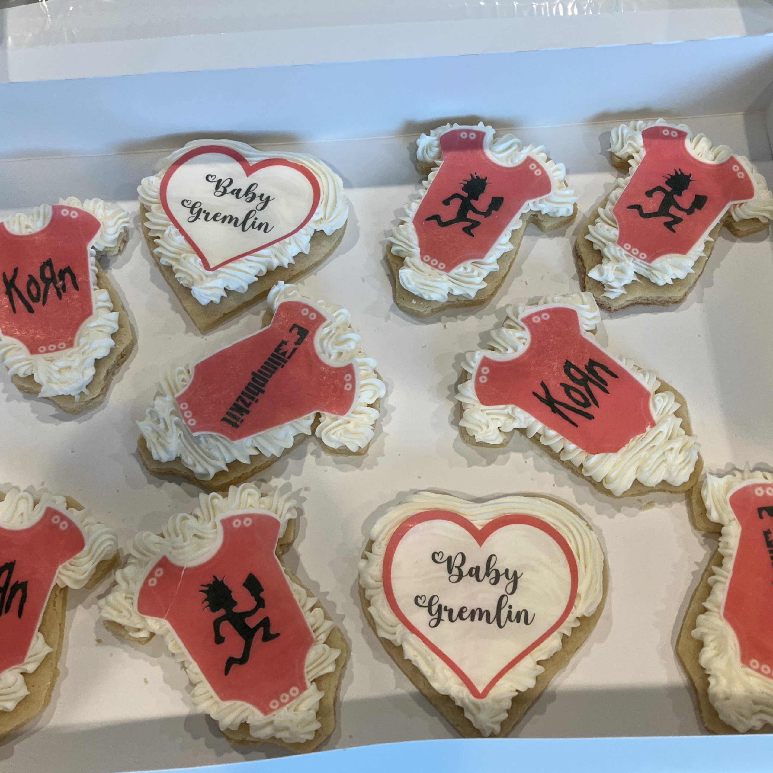 Annettes - Heavy Metal Bands Baby Shower BC Cookies SQ
