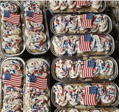 PATRIOTIC Mini Loaf Cakes
