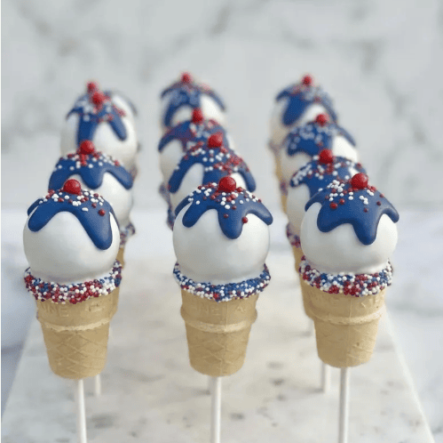 Patriotic Cake Cones