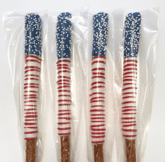 Patriotic Pretzel Rods