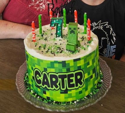 TMC - Carters 7 Minecraft Cake