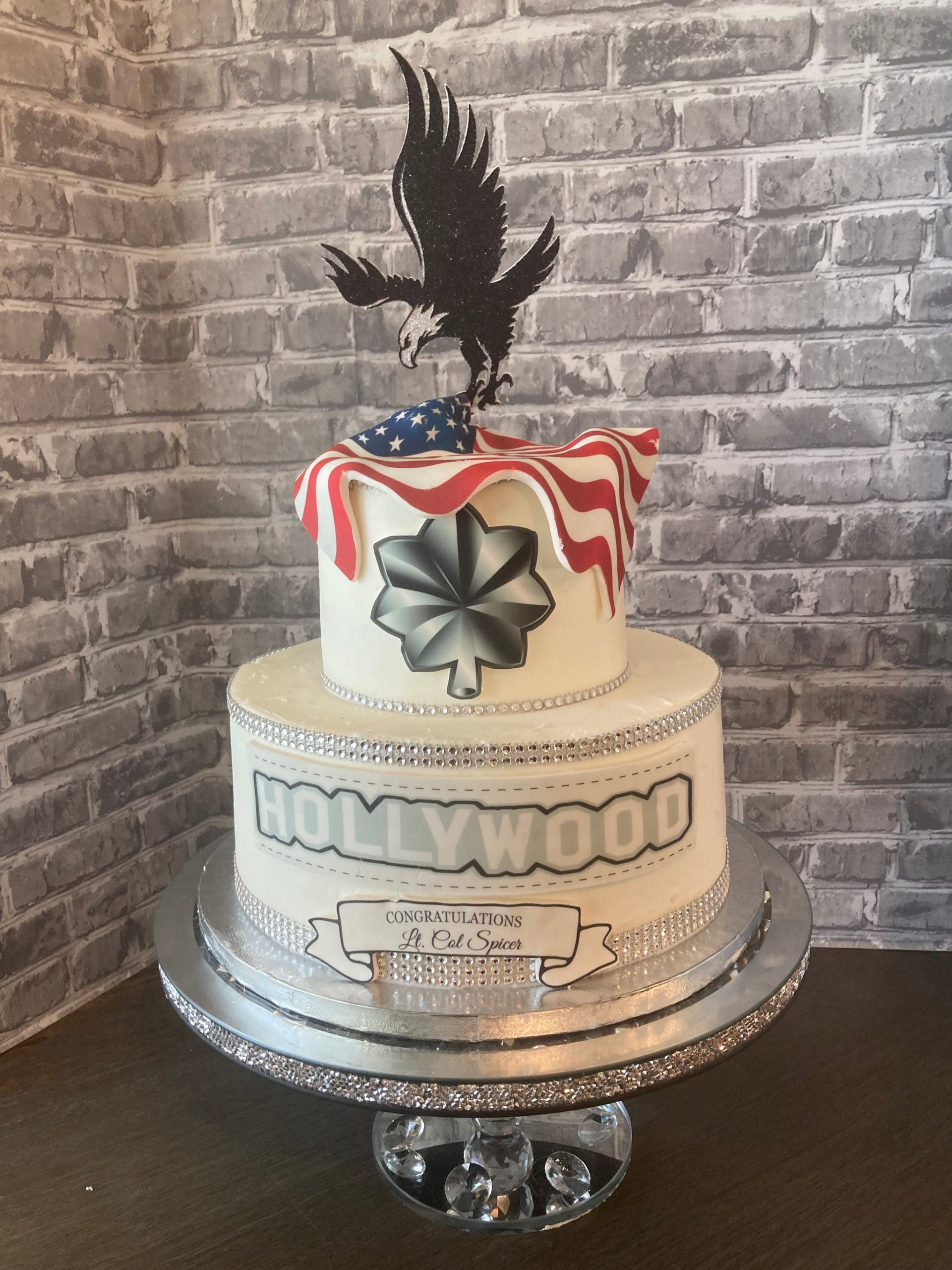 AF Lt Col Jason Spicer - HOLLYWOOD - Promotion Cake AF Lt Col Jason Spicer - HOLLYWOOD - Promotion Cake