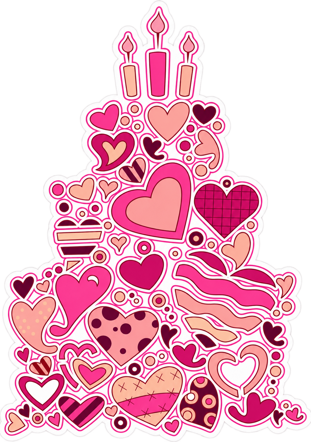 TaylorMade Cakes and Sweets Hearts and Candles logo